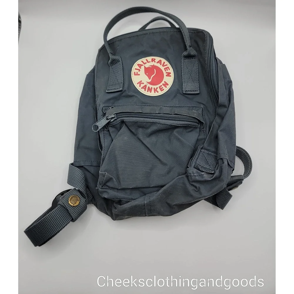 Fjallraven Kanken Mini Navy Blue Backpack 23561 Mens Womens Bag